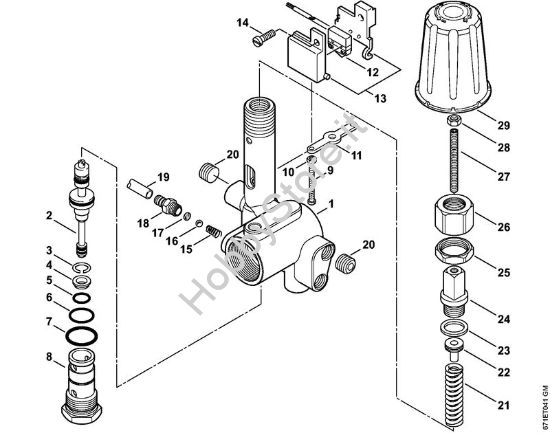 Unità  regolatrice di sicurezza Idropulitrice elettrica (RE) RE 461 della marca STIHL